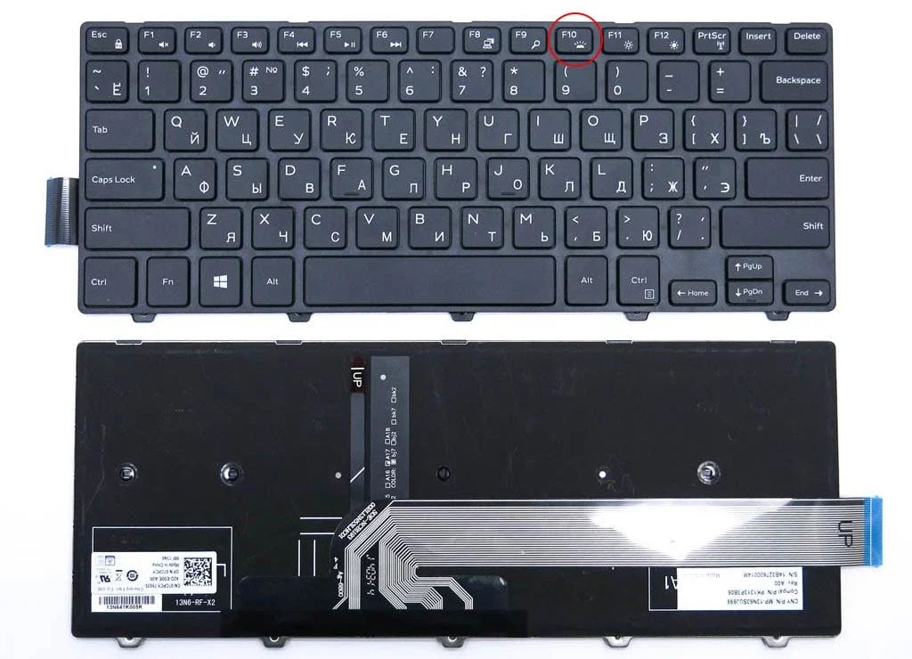 Клавиатура Dell Inspiron 14-3000 3445 3446 3458 3459, Latitude 3450 Подсветка