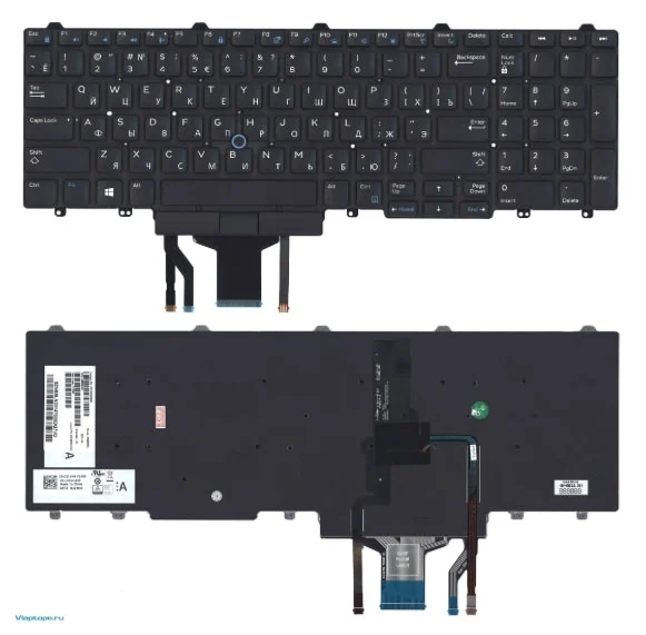 Клавиатура Dell Latitude E5550, E5570 Подсветка